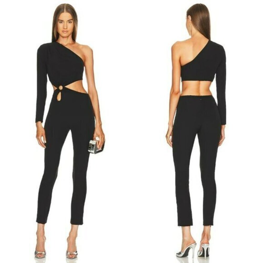 Michael Costello xREVOLVE Idris Jumpsuit - Black